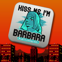 'Kiss Me, I'm Barbara' limited edition tin
