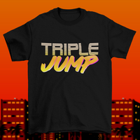 Black TripleJump retro logo t-shirt