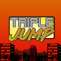 TripleJump retro logo lapel pin