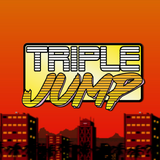 TripleJump retro logo lapel pin